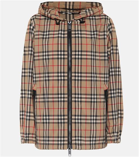 burberry richmond short hooded jacket|Burberry vintage check hooded jacket.